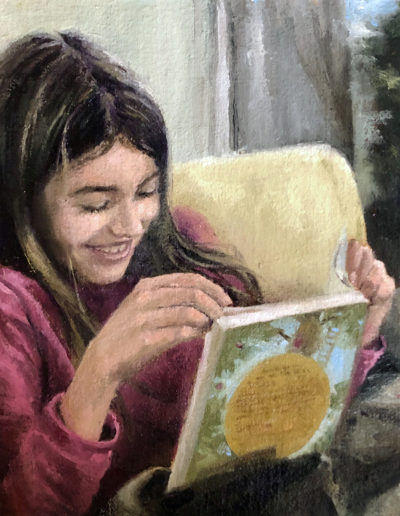 My Neighbor's Granddaughter Reading by Jean Wiecha