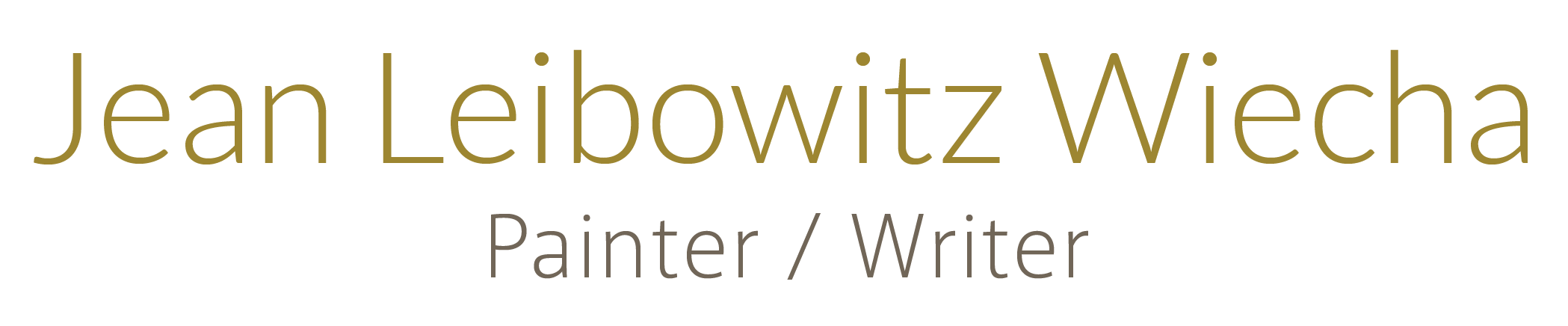 Jean Leibowitz Wiecha Artist