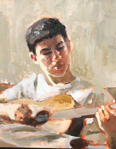 Evan | Oil on panel | 6x6 | 2022